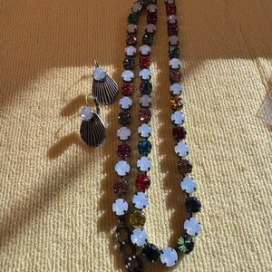 Handmade Crystal Set with Necklace, Bracelet and Earrings